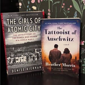 The Girls of Atomic City & The Tattooist of Auschwitz paperback Books